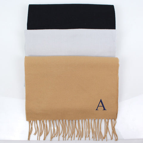 Black Personalized Scarf