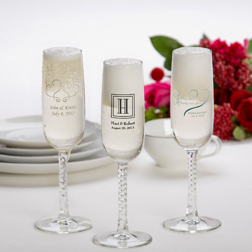 Printed Champagne Flutes (Pack of 24)