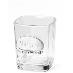Shot Glass w/ Pewter Medallion - Groom