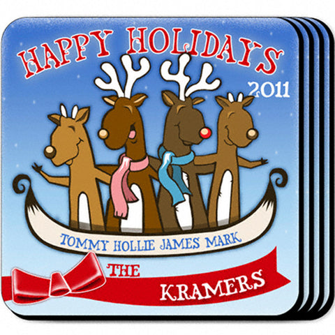 Coaster Set - Reindeer 4