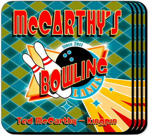 Coaster Set - Bowling