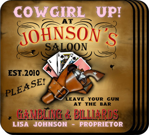 Coaster Set - Cowgirl