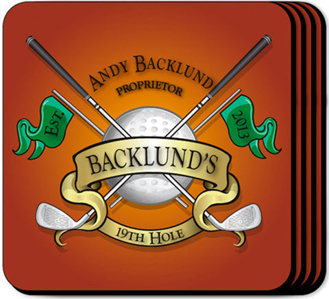 Coaster Set - Golf