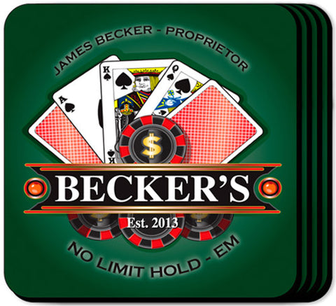 Coaster Set - Poker
