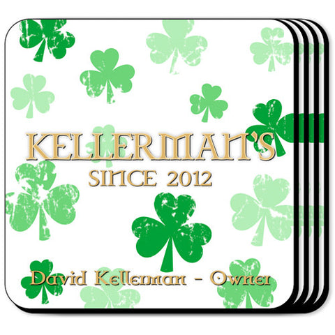 Coaster Set - Raining Clovers