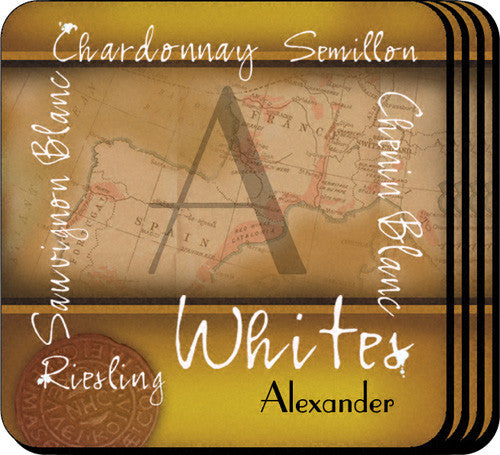 Coaster Set - White Wine