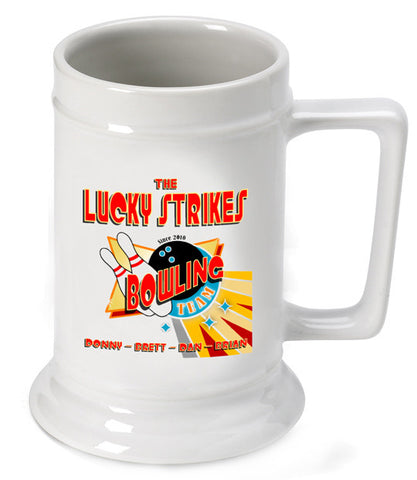 16oz. Ceramic Beer Stein - Bowl Team