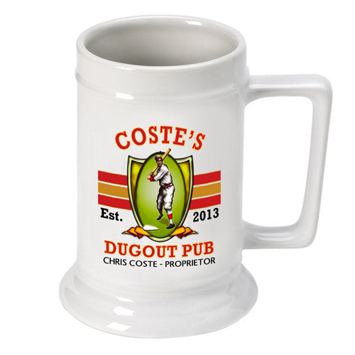 16oz. Ceramic Beer Stein - Dugout