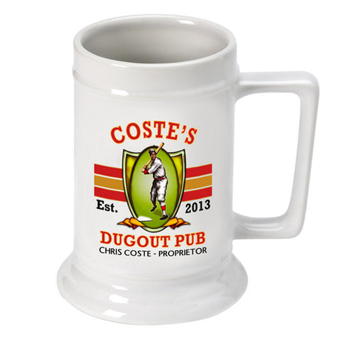 16oz. Ceramic Beer Stein - Dugout