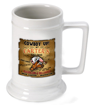 16oz. Ceramic Beer Stein - Garage