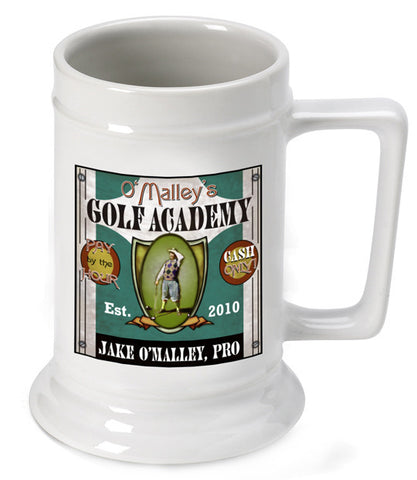 16oz. Ceramic Beer Stein - Golf Academy