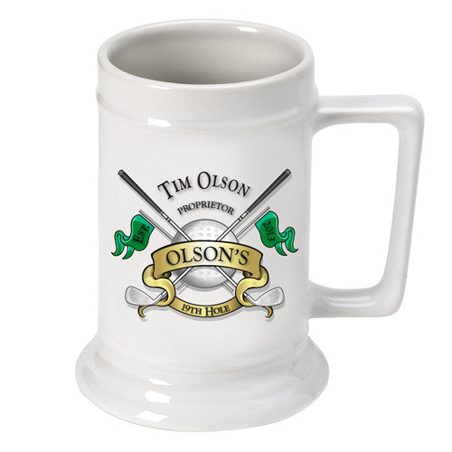 16oz. Ceramic Beer Stein - Golf