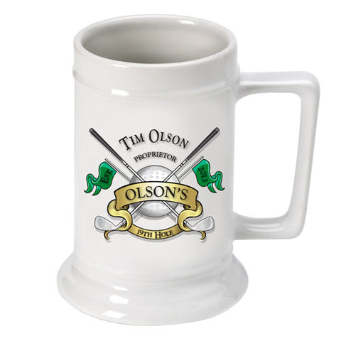 16oz. Ceramic Beer Stein - Golf