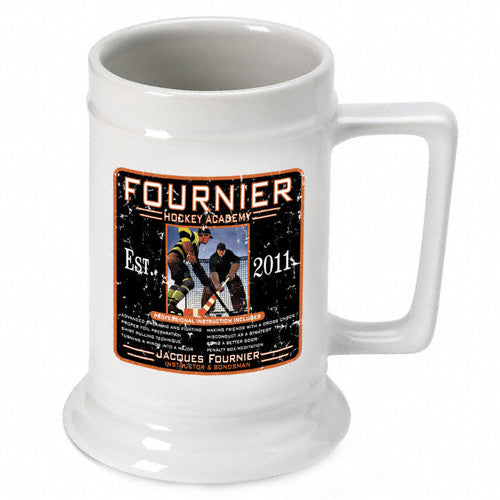 16oz. Ceramic Beer Stein - Hockey Academy