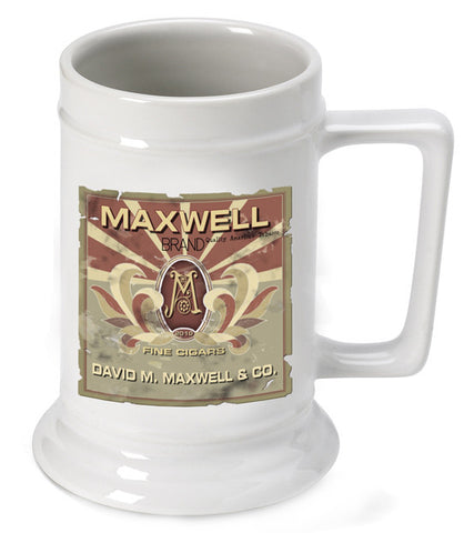 16oz. Ceramic Beer Stein - Monogram