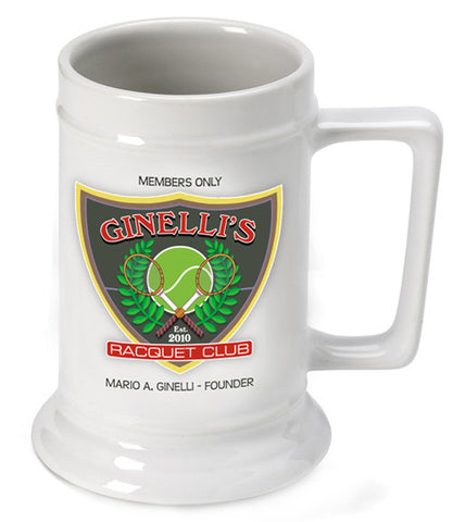 16oz. Ceramic Beer Stein - Racquet Club