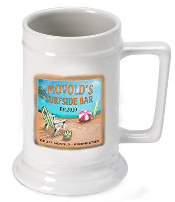 16oz. Ceramic Beer Stein - Surfside