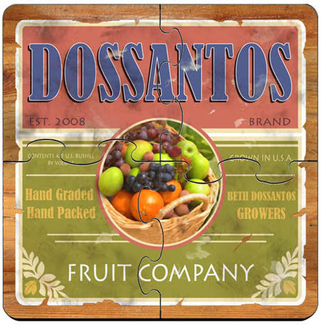 Coaster Puzzle - Fruit Co.