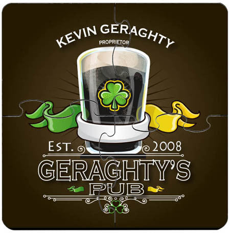Coaster Puzzle - Irish Pub