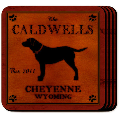 Cabin Series Coaster Set - Labrador