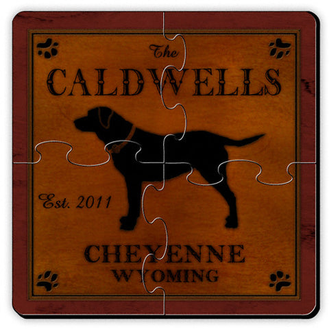 Cabin Series Coaster Puzzle - Labrador