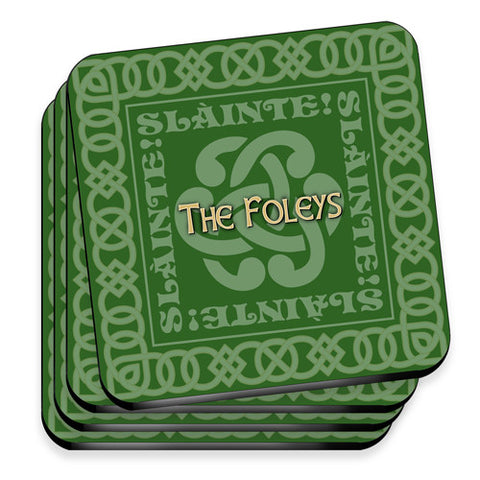 Irish Coasters - Celtic Green