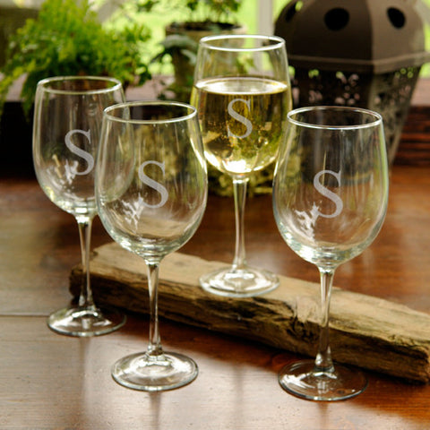 Set of 4 White Wine Glasses